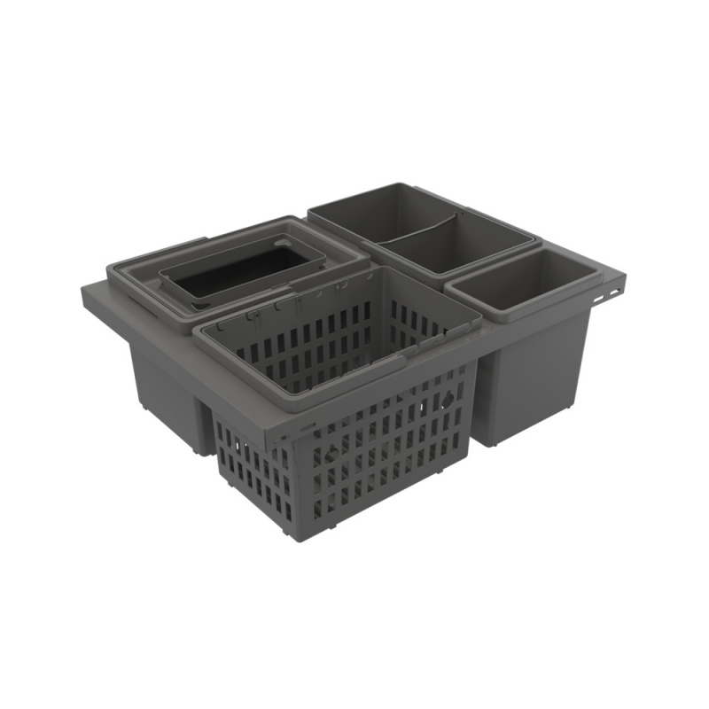 Källsortering Cube Basic Low Eco - Mörkgrå