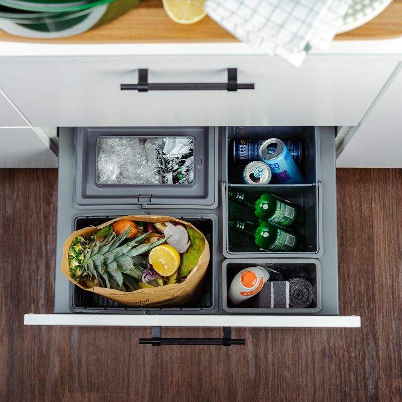 Källsortering Cube Basic Low Eco - Mörkgrå