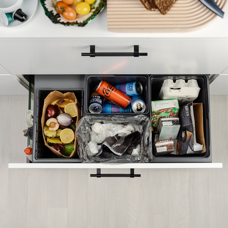 Källsortering Cube Compact Eco - Mörkgrå