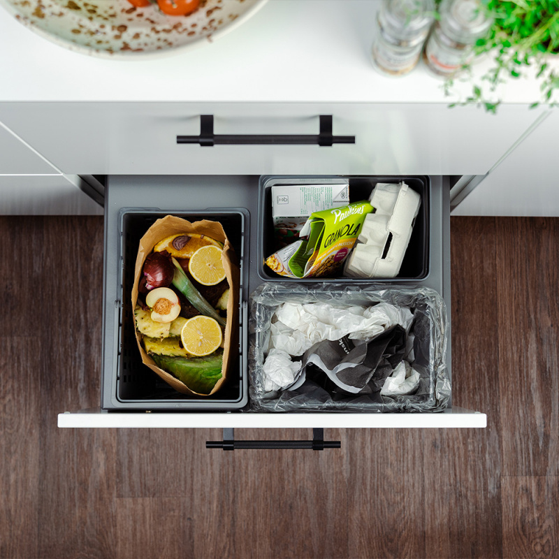 Källsortering Cube Compact Eco - Mörkgrå