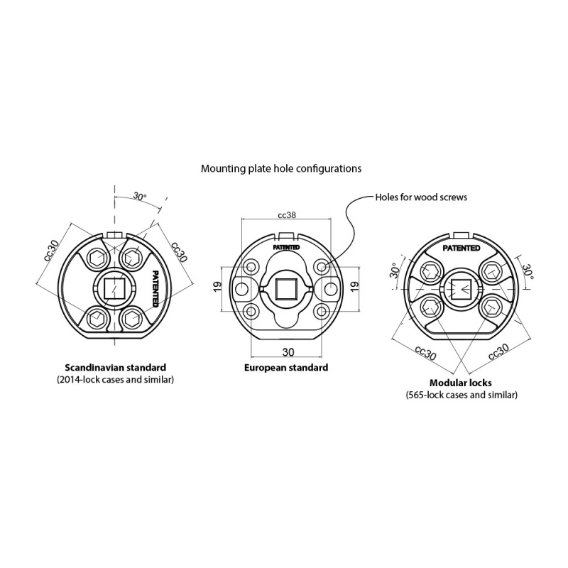 Dörrhandtag Helix 200 - Mattsvart