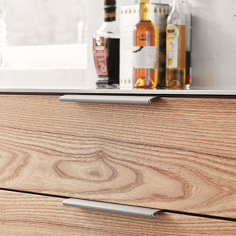 Profilhandtag Edge Straight - Rostfri look