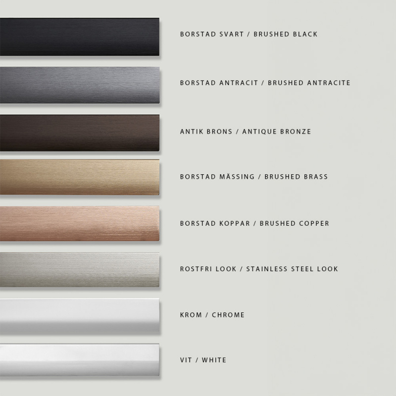 Profilhandtag Edge Straight - Antik brons