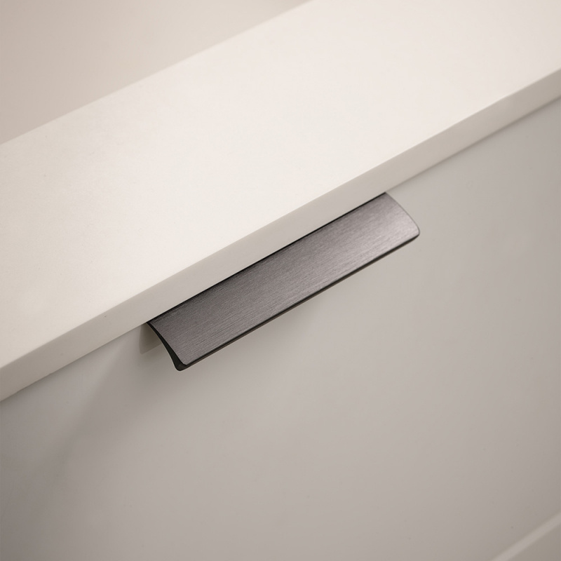 Profilhandtag Edge Straight - Borstad antracit