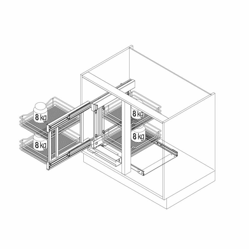 Hörnskåpsutdrag - Flex Corner