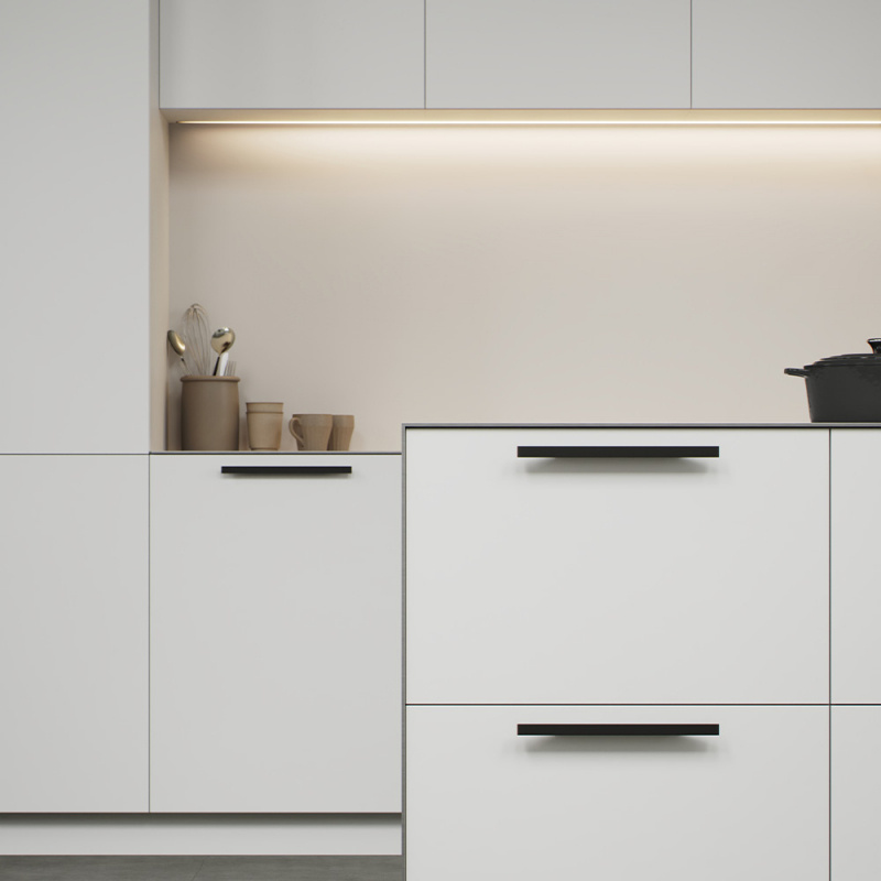 Handtag Facet - Matt brons