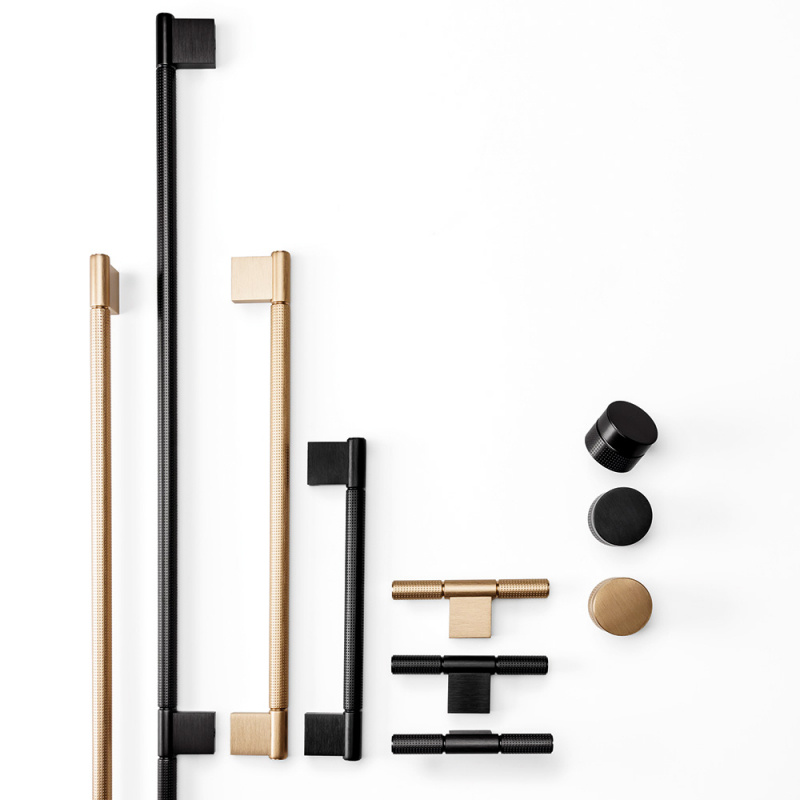 Handtag Point - Borstad svart