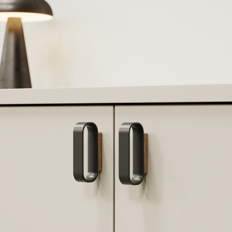 Handtag Race - Ek/mattsvart