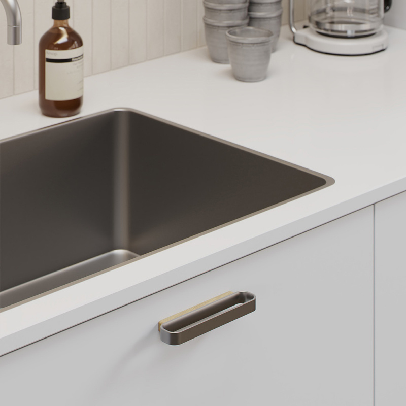 Handtag Race - Ek/rostfri look