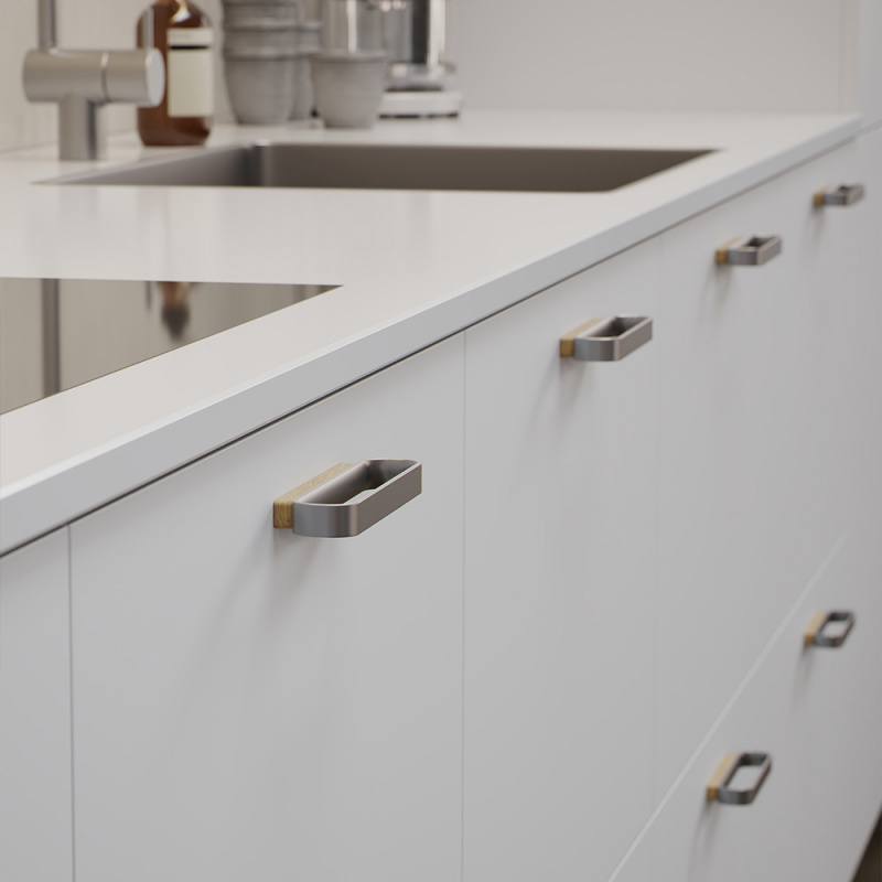 Handtag Race - Ek/rostfri look