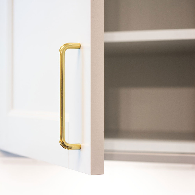 Handtag Bolmen - Polerad Obehandlad Mässing