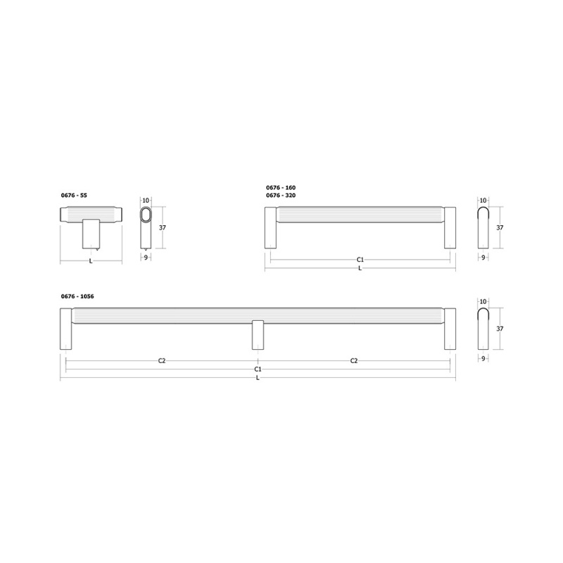 Handtag Brooklyn - Borstad svart