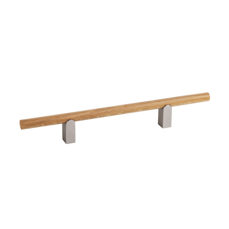 Handtag Kumo Wood - Ek/rostfri look