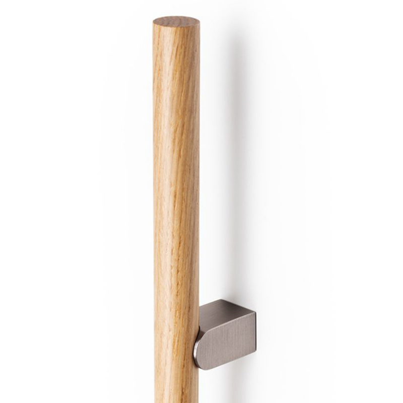 Handtag Kumo Wood - Ek/rostfri look