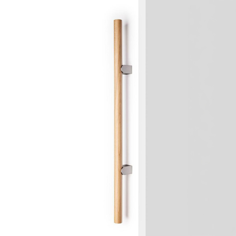 Handtag Kumo Wood - Ek/rostfri look