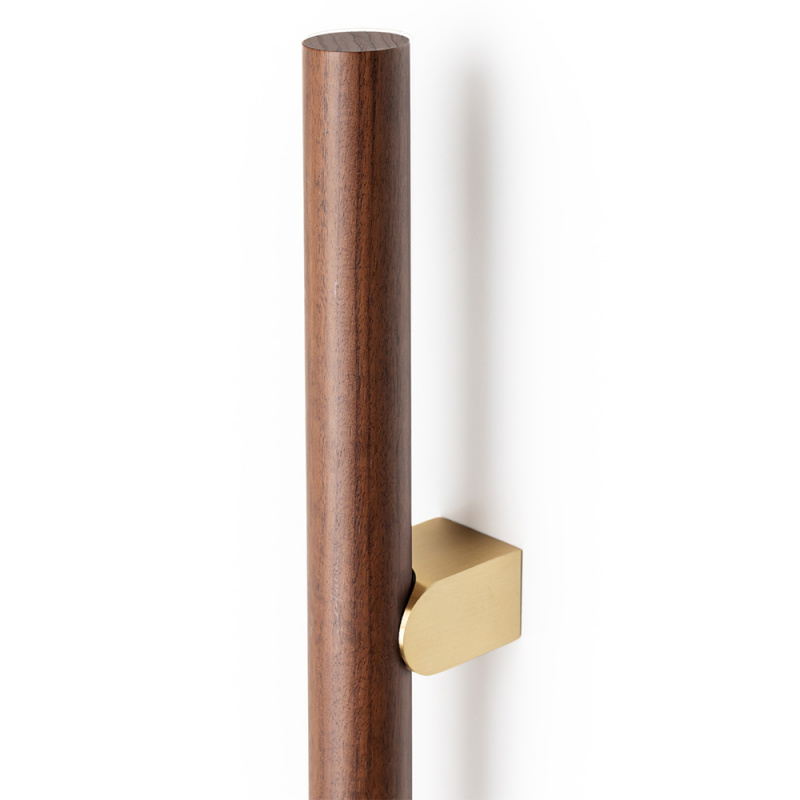 Handtag Kumo Wood - Valnöt/mässing
