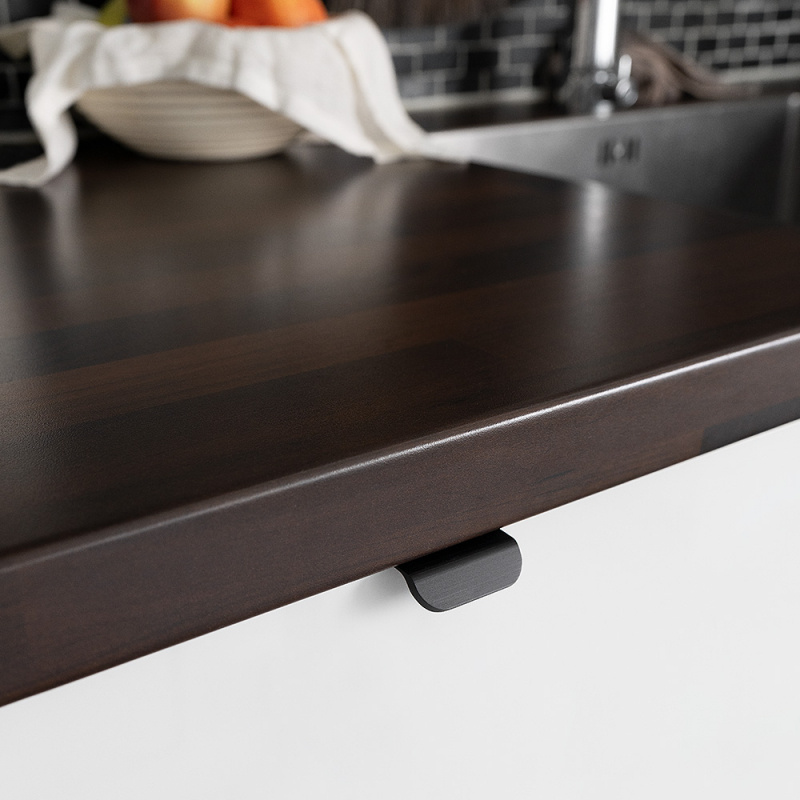 Profilhandtag Roundy - Borstad svart