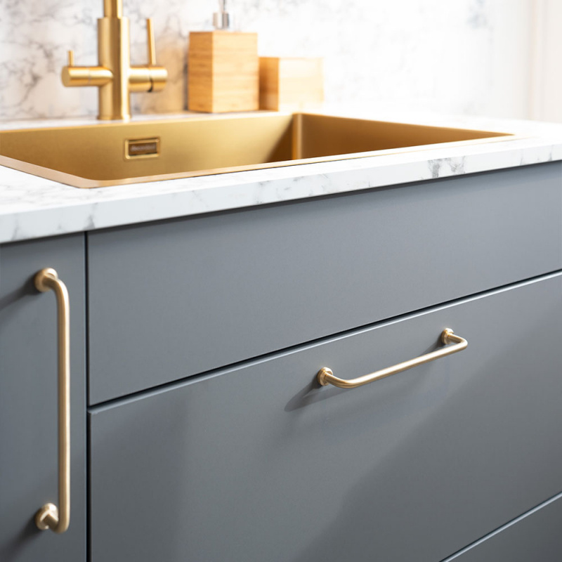 Handtag Viva - Borstad mässing