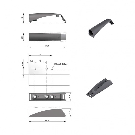 Lucköppnare K-Push - Komplett - Magnet