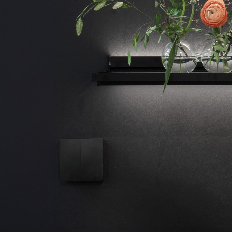 Trådlös strömbrytare/dimmer Kiny - Svart