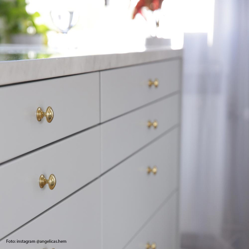 Knopp 24466 - Polerad Mässing