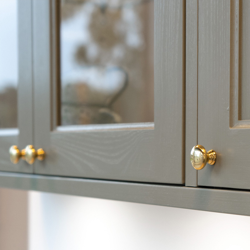 Knopp 411 - Polerad Mässing