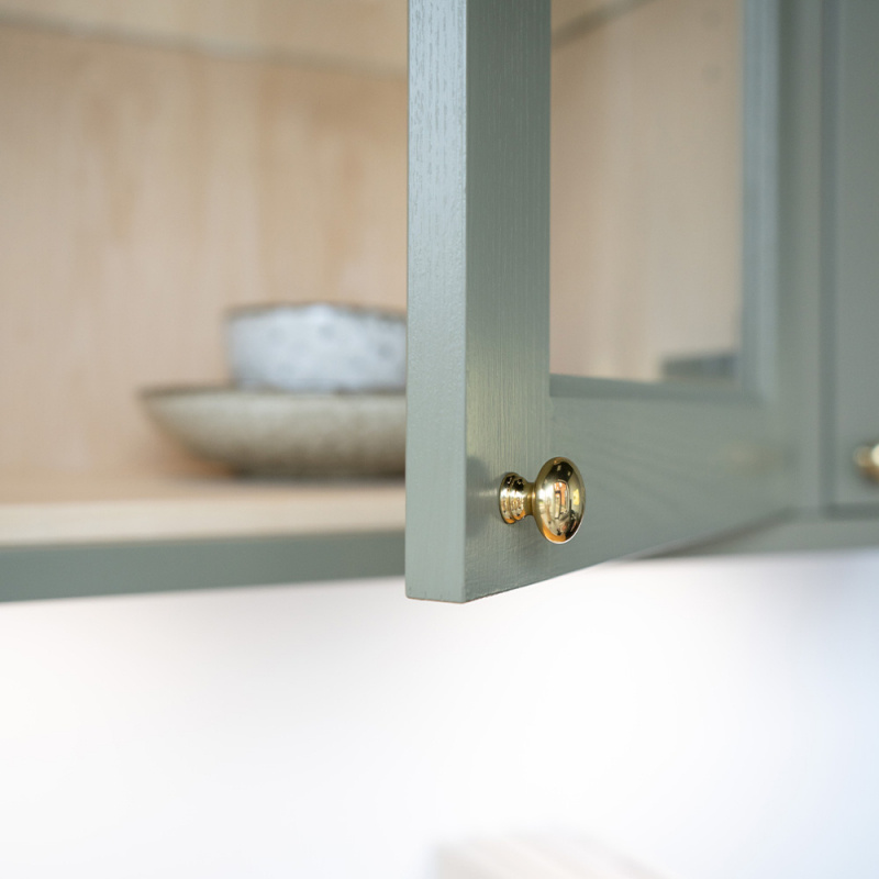 Knopp 411 - Polerad Mässing