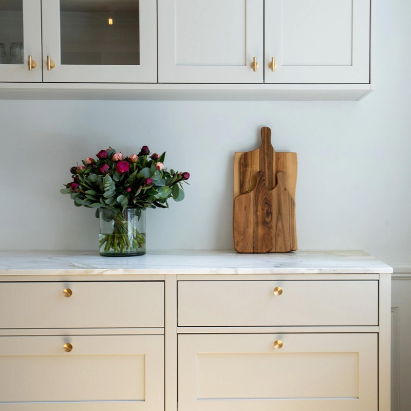 Knopp Sture - Borstad obehandlad mässing