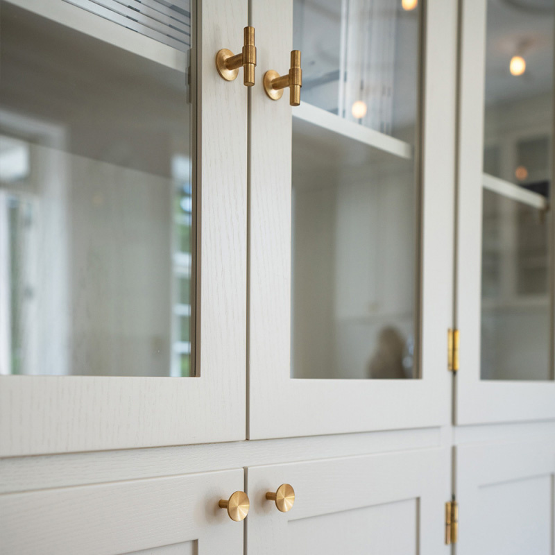 Knopp Sture - Borstad obehandlad mässing