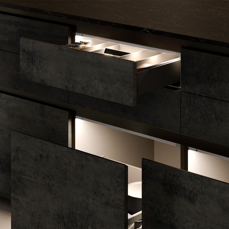 LED-armatur Baski SF- Rostfri look