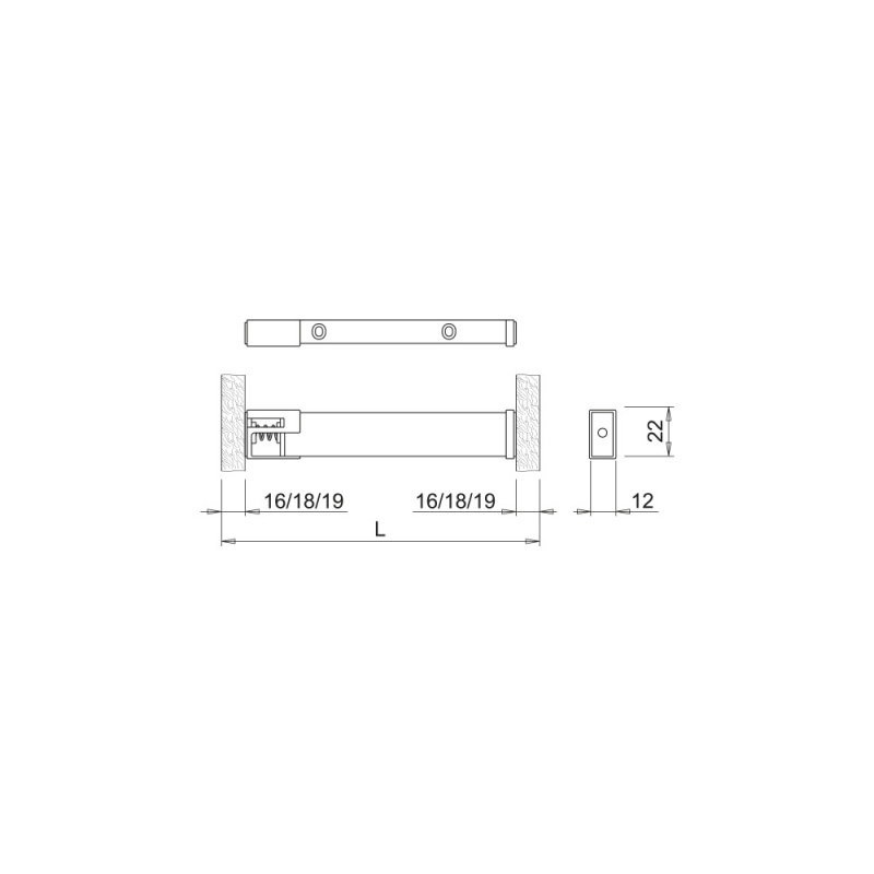 LED-armatur Baski SF- Rostfri look