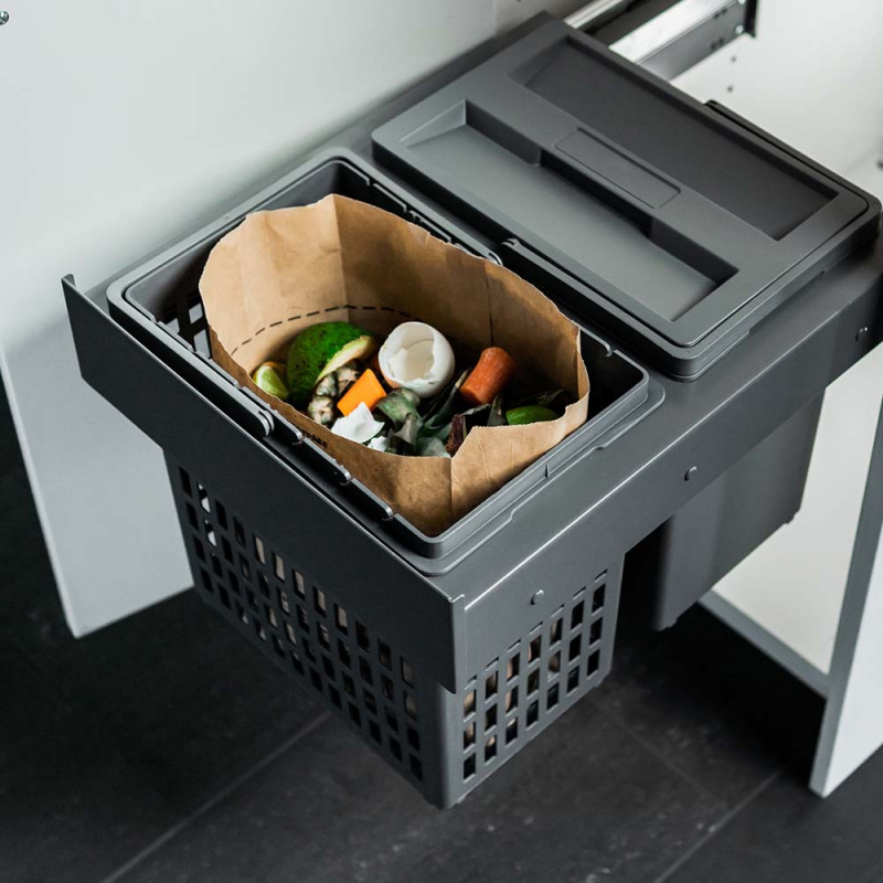 Källsortering Select Side Eco - Mörkgrå