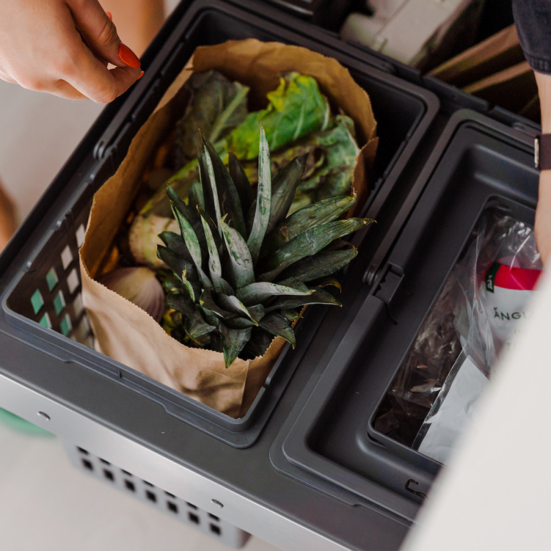 Källsortering Select Side Eco - Mörkgrå