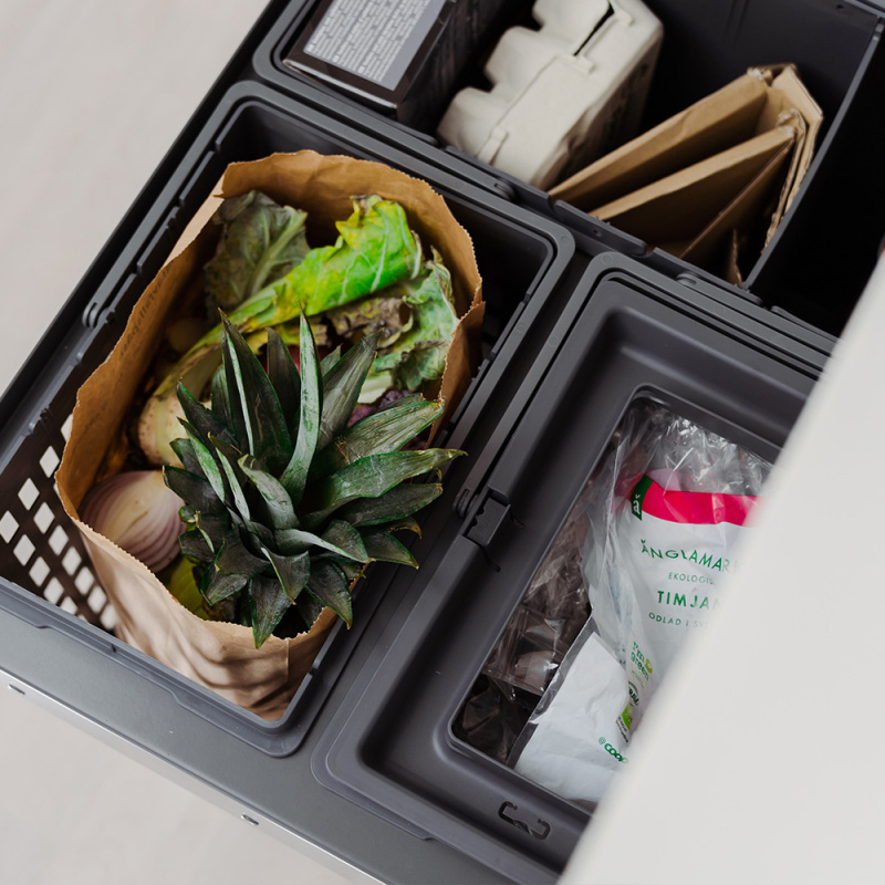 Källsortering Select Side Eco - Mörkgrå