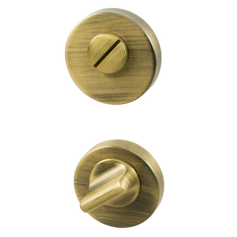 Toalettvred R - Antik brons