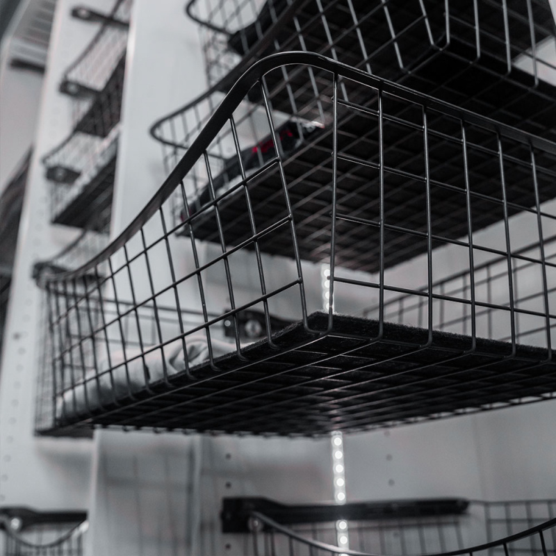 Trådback 150 - Mörkgrå