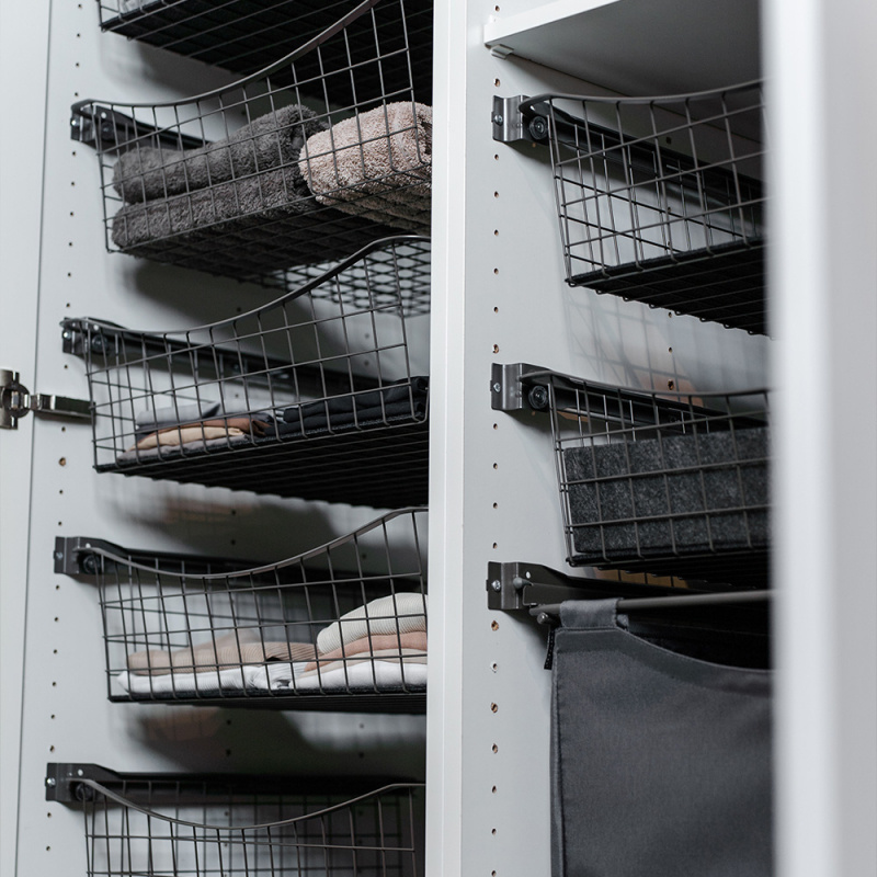 Trådback 150 - Mörkgrå