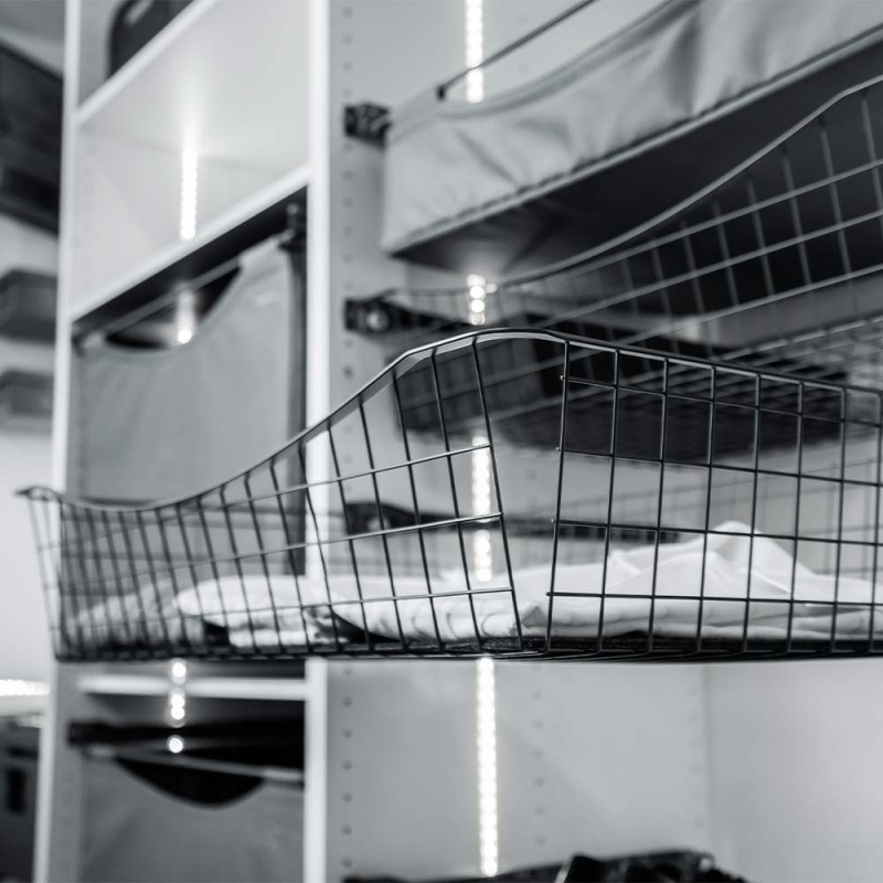 Trådback 150 - Mörkgrå